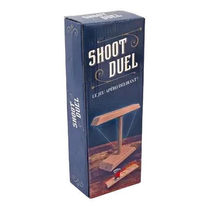 Jeu d'adresse apéro Shooter duel en bois